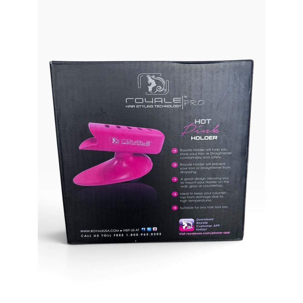 Royale Pro Hair Styling Technology Hot Pink Flat Iron Straightener Holder H002